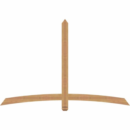 Ekena Millwork Bellingham Timber Gable Bracket, Western Red Cedar, 72"W x 48"H x 1 1/2"D x 3 1/2"F, 16/12 Pitch GBW072X48X0204BEL00SWR